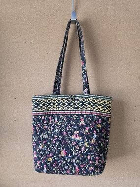 Vera Bradley Retired "Ming" Pattern Floral Shoulder Bag Tote  Vintage 14x13